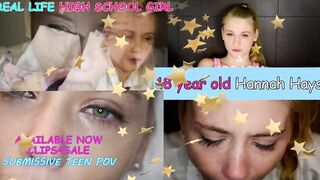 Real life 18 Yo year older 12th grade college girl Hannah Hays