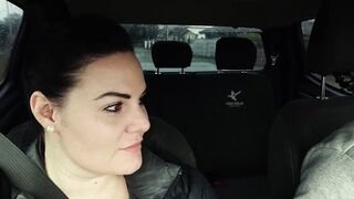 Fucking the hubby's friend into the back seat of his vehicle while his driving xxx