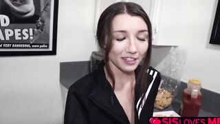 Stepsister letting her pervert stepbrother gets the final score