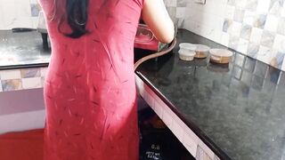 Doggy style Fucking My Super Huge Butt Maid Into Kitchen When She Preparing Food For My Family