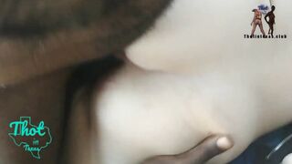 Thot into Texas - Backseat Twat - 3 Cunt Holes Fuck And Creampied So Much Twat Worship