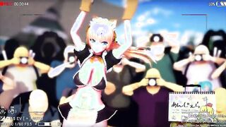 【MMD R-teens SEX DANCE】HOT WOMEN SHOWS HER LONG EXITTING TITS激しいセックス[MMD R-18]