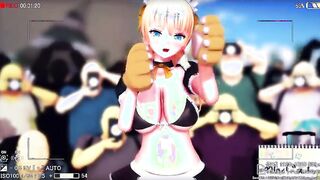 【MMD R-teens SEX DANCE】HOT WOMEN SHOWS HER LONG EXITTING TITS激しいセックス[MMD R-18]
