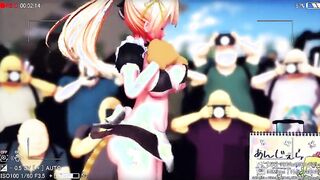 【MMD R-teens SEX DANCE】HOT WOMEN SHOWS HER LONG EXITTING TITS激しいセックス[MMD R-18]
