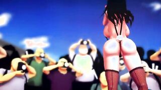 【MMD R-eighteen SEX DANCE】BIG HOTTIE AND FLACID BUTTOCKS PALM TO THE RHYTHM OF HER HUGE FUCK激しいセックス[MMD R-18]