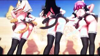 【MMD R-19 year old SEX DANCE】BIG BABE BOOTY WILD SEX INSANE SATISFACTION SENSUAL HOE 激しいセックス[MMD R-18]