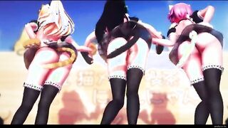 【MMD R-19 year old SEX DANCE】BIG BABE BOOTY WILD SEX INSANE SATISFACTION SENSUAL HOE 激しいセックス[MMD R-18]