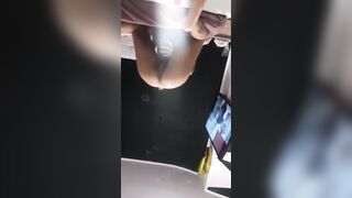 I open my long sex toy