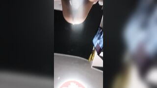 I open my long sex toy