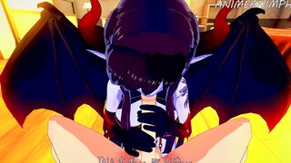 FUCKING THE SEXIEST SUCCUBUS EVER WITH LONG MELONS AND TIGHT TWAT - CARTOON ANIME UNCENSORED