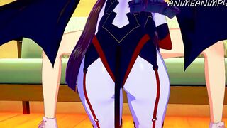 FUCKING THE SEXIEST SUCCUBUS EVER WITH LONG MELONS AND TIGHT TWAT - CARTOON ANIME UNCENSORED