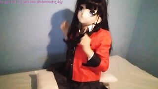 Yumeko Jabami from Kakegurui humping a pillow while strip pose on cosplay - Shirotaku Kigurumi