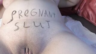 Bae huge boobed pregnant teens sluts got covered inside crazy