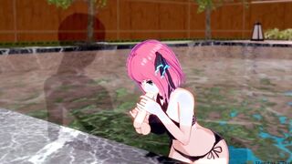 Quintessential Quintuplets: Nino has sex into the spa and gets