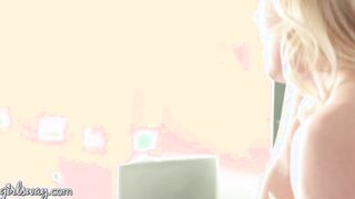 GIRLSWAY Stacked Businesswoman Brandi Love Bangs Rough Her Rival's New Assistant