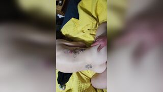 Stranger finishes fucking me and give me my first facial!