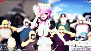 【MMD R-eighteen SEX DANCE】INTENSE SEX EROTIC WOMEN WITH DICK DESIRE激しいセックス[MMD R-18]