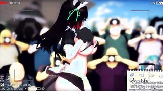 【MMD R-teenagers SEX DANCE】HOT WOMEN INSANE WILD SEX SWEET EXTREME PLEASURE激しいセックス[MMD R-18]