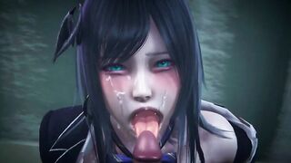 【MMD R-barely legal SEX DANCE】HOT WOMEN SHOWS HER HUGE BREASTS AND MAKES EXTREME HEAD TASTE HER SWEET [MMD R-18]