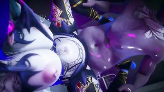 【MMD R-18 yo SEX DANCE】HOT AND SEXUAL WOMEN GETS INSANE NAILED AMAZING PETARDA激しいセックス[MMD R-18]