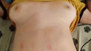 He didn't last three minutes and he throws his cum on me