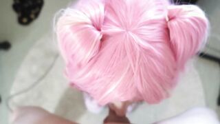 Swedish 19 Year Old Cosplay Skank Blows my Penis and Swallows My Cum