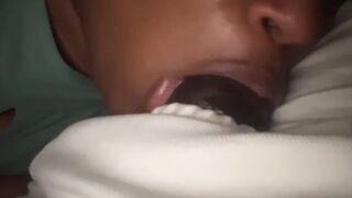 Outdoor oral sex inside crowded bus //caught but don’t care // JASMINXTHEO