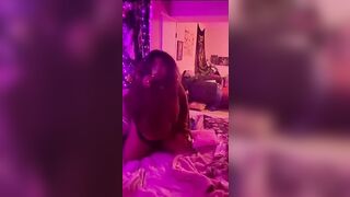 BBW Alone inside her room (smoking bondage)