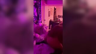 BBW Alone inside her room (smoking bondage)