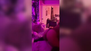 BBW Alone inside her room (smoking bondage)