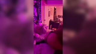 BBW Alone inside her room (smoking bondage)
