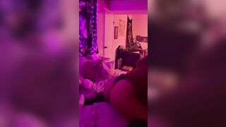 BBW Alone inside her room (smoking bondage)