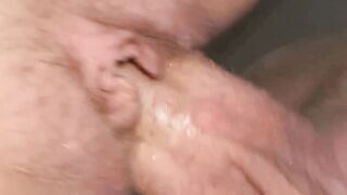 Pounding tight cunt .. close up see
