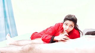 Eighteen Chubby women Sucking Off Dick