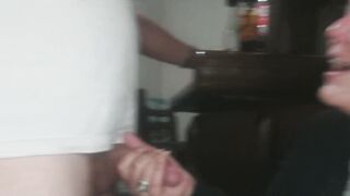 Fucking his snatch pump and my throat