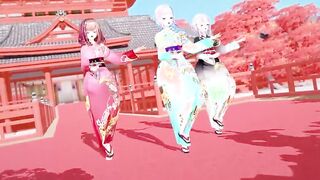 【MMD R-18 yo SEX DANCE】EXCITING DANCE GODDESS GIRLS ROUGH SEX WILD EXTREME PLEASUREセックス[MMD R-18]