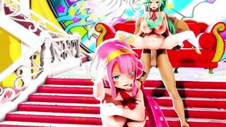 【MMD R-teenagers SEX DANCE】HOT DANCE WILD SEX BIMBOS WANTS TO FUCK激しいセックス[MMD R-18]