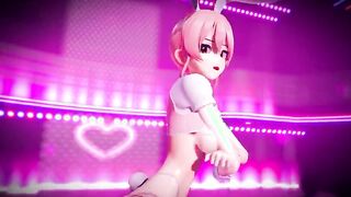 【MMD R-barely legal SEX DANCE】GIRL SHOWS HER LONG BREASTS AND FUCKS NON-STOP激しいセックス[MMD R-18]