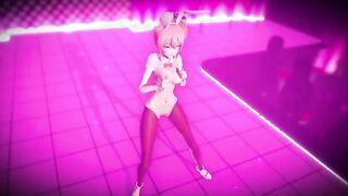 【MMD R-barely legal SEX DANCE】GIRL SHOWS HER LONG BREASTS AND FUCKS NON-STOP激しいセックス[MMD R-18]