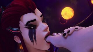 overwatch brigitte futa tamed by super sexy succubus futa lady - fem dom aeon!