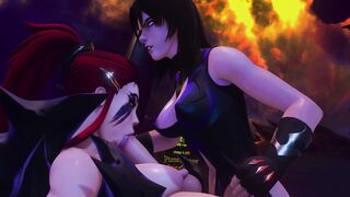 overwatch brigitte futa tamed by super sexy succubus futa lady - fem dom aeon!