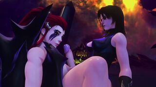 overwatch brigitte futa tamed by super sexy succubus futa lady - fem dom aeon!