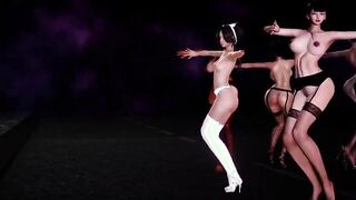 【MMD R-19 yo SEX DANCE】 INCREDIBLE PASSENGER READY TO BE FUCKED激しいセックス[MMD R-18]