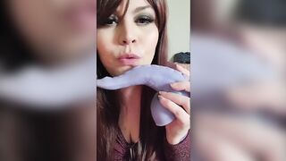Bbw Hot ASMR licking and blowing