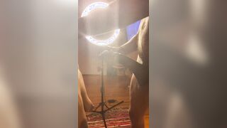 Handcuffed ebony teenie blows cock (Full Film Only Fans @Teenieweenii)