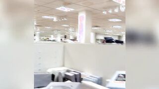 Bj and facial inside a department store! Then a cumwalk!!