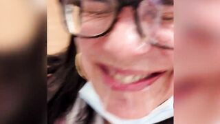 Bj and facial inside a department store! Then a cumwalk!!