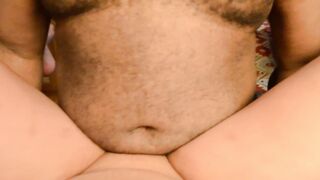 Thick blonde PAWG ex-wife gets creampied all over vacation cabin with big black dick bf