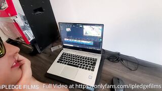 I get interrupted while editing videos, looking over my shoulder made him rough, so I took care of it
