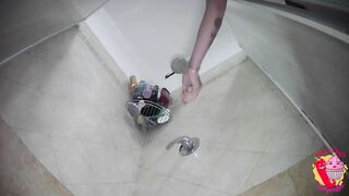 plays into the shower